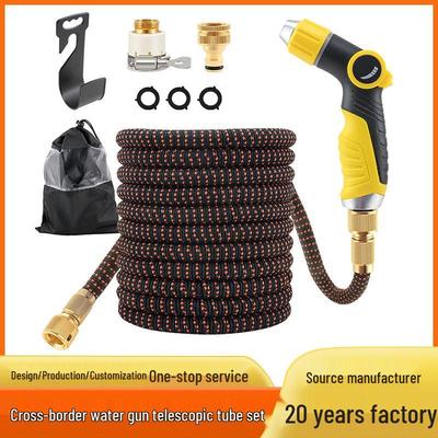 High-Pressure Water Gun and Retractable Hose for Car Wash, Garden Watering, and Seedling Sprinkler