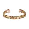 Vinterly Pure Copper Bracelets Twisted Handmade Braided 12mm Adjustable Bangles Health Energy High Magnet Jewelry Resizable Cuff