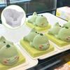 Cute Pudding Silicone Mold Custard Mold Dinosaur Mousse Mold Cake Mold Cartoon Green Dino Cake Decoration Baking Bakery Tool