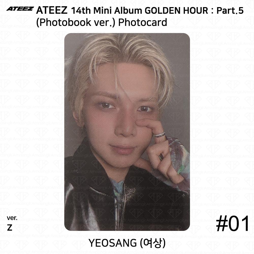 ATEEZ 14th Mini Album Golden Hour Part.5 Photobook ver. Photocard Z VER