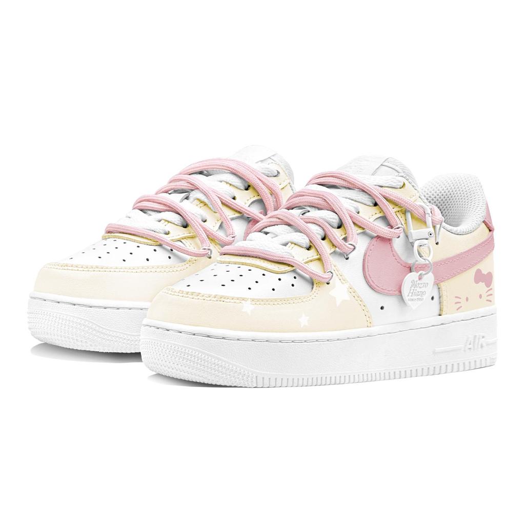 Nike Air Force 1 Air Force 1 Low Top Skateboard Shoes Women's Yellow Pink DH2920-111(Team1655-S-BOX)
