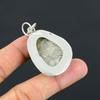 Daughters Day Sale 925 Silver Fossil Coral Stone Bezel Mother Pendant Jewelry