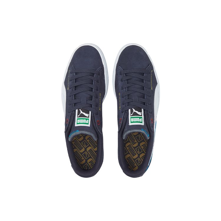 Puma Suede Displaced - Parisian Night Men Sneakers Blue White Dark-Slate 382875-04