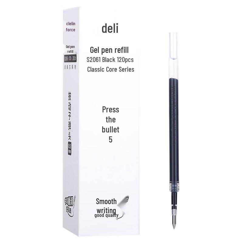 Deli S206 Ret retractable Gel Pen Refills