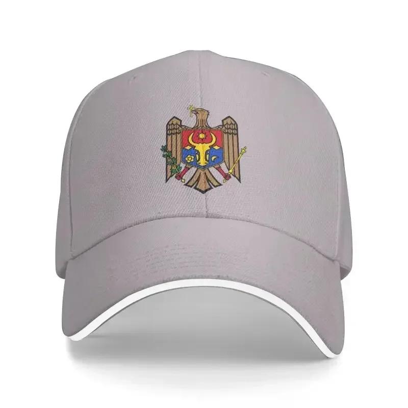 Punk Coat Of Arms Of Moldova Baseball Cap Men Women Breathable Dad Hat Sun Protection