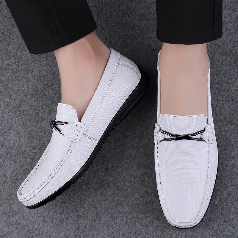 Fashion Luxury Brand Genuine Leather Loafers Shoes Business Designer Adult Moccasins Handmade Men's Driving Shoes Male Driving Footwear