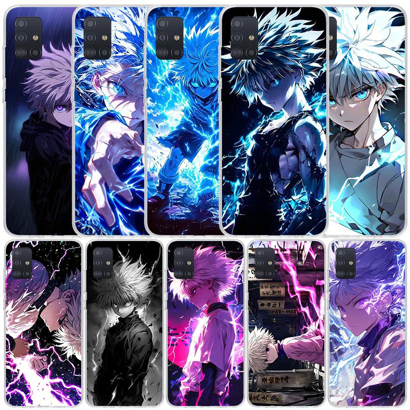 Huner X-Hunters Killua Soft Cover for Samsung Galaxy A12 A22 A32 A52 A72 A02S Phone Case Note 20 Ultra 10 S10 Plus A51 A71 A50S