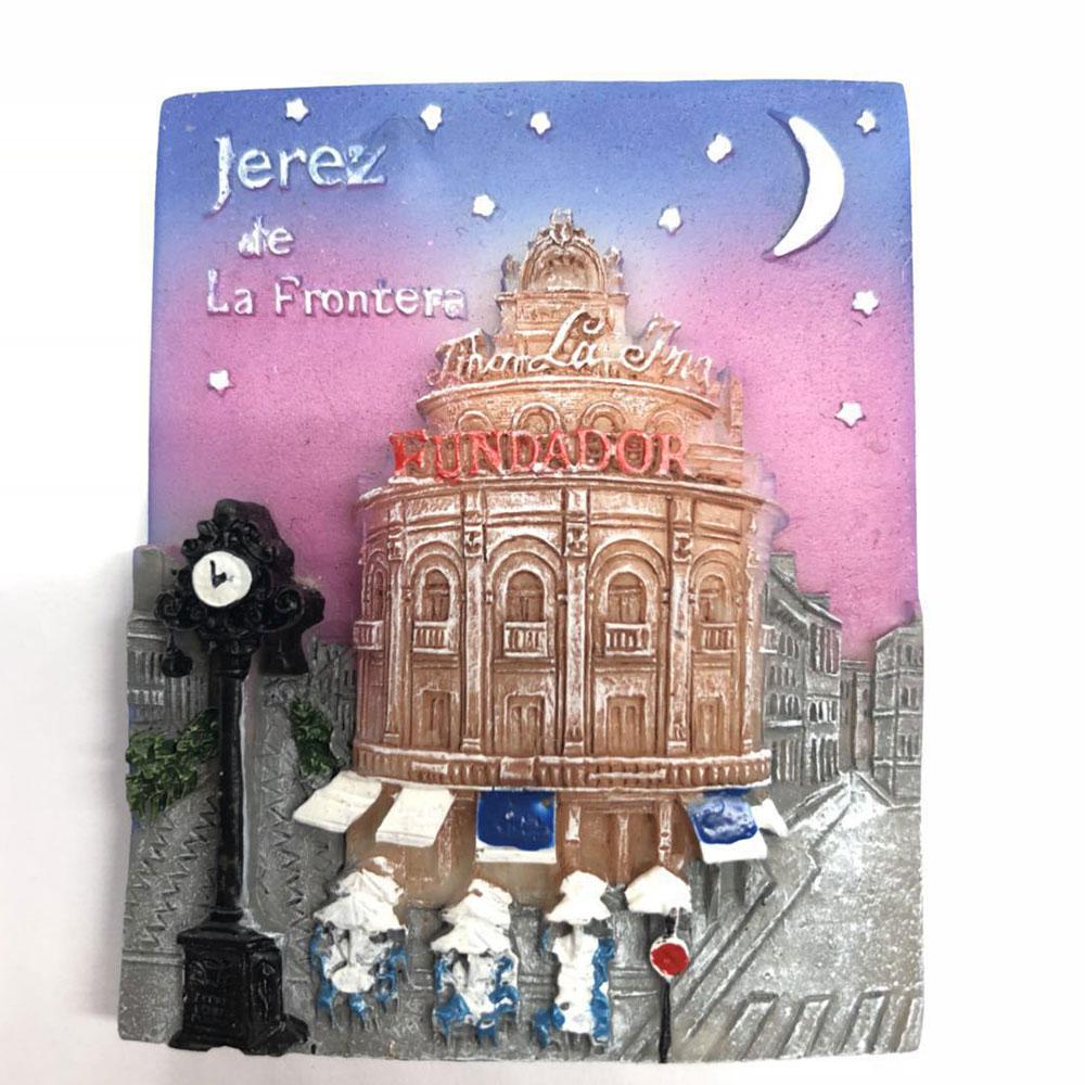 Spanien Tourist Attraktionen Charakter Souvenirs Dreidimensionale Harz Kühlschrank Magnet Küche Hause Dekoration Lieferungen