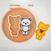 Plastic Biscuits Molds Cookie Stamp Cartoon Animals Cookie Cutter Fondant Cake Molds Kitchen Pastry Baking Tool