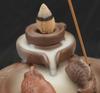 Creative Backflow Incense Burner Ceramic Incense Stick Holder Aromatherapy Censer For Home Office Living Room Teahouse