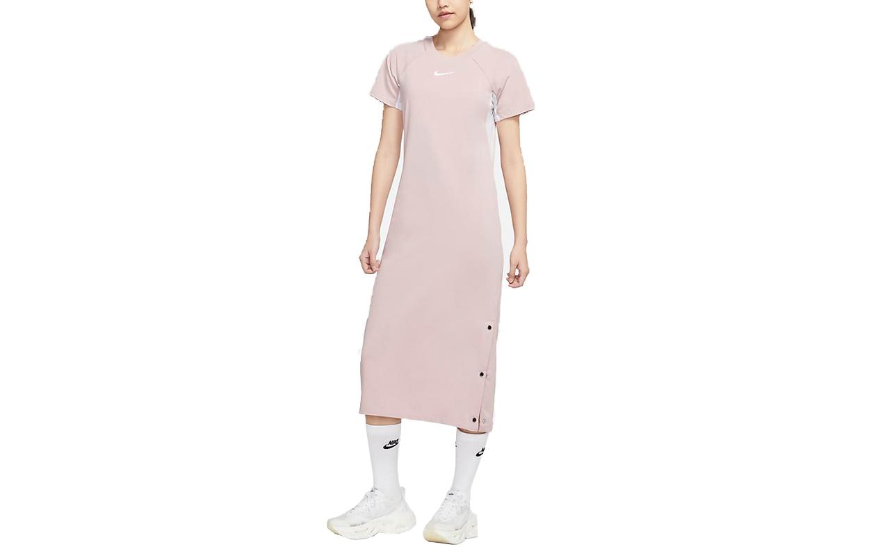 Nike Short Sleeved Dress Women s Pink DM8879-222 S