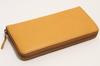 Hasegawa Shuhei Nomura Cowhide Leather Beige "Mau" Wallet, R-Shaped,