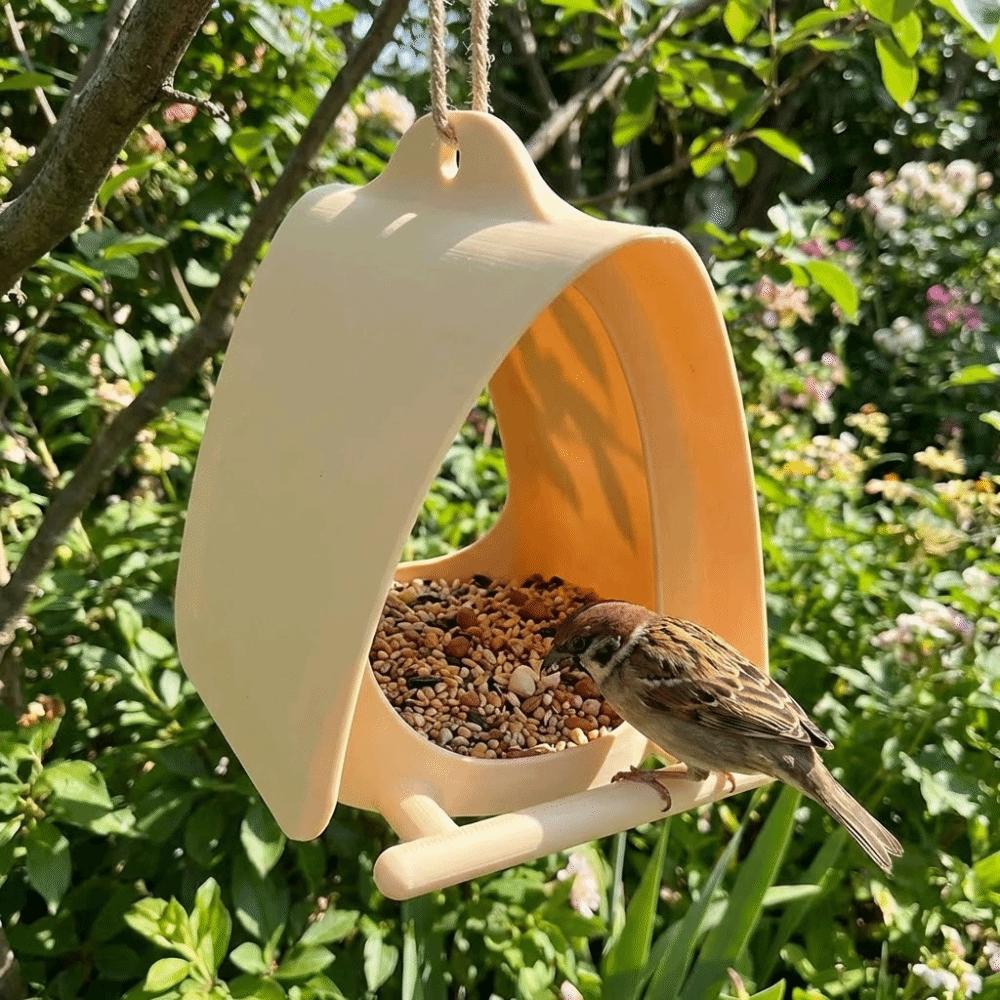 3D Printing Bird Feeding Station Rain-Resistant Bird Food Container Bird House  Outside Garden