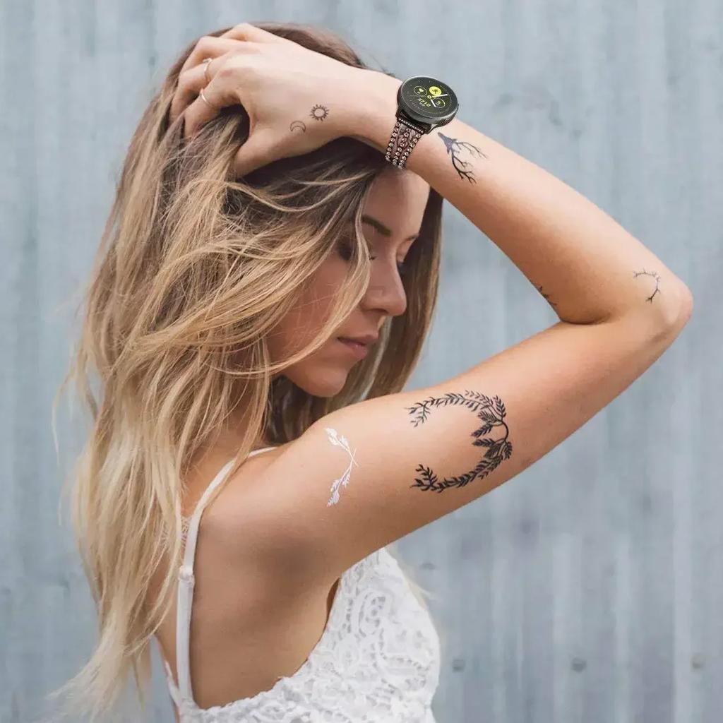 22 mm 20 mm Damen-Diamantarmband für Samsung Galaxy Watch 6 5/Pro 4, klassisches Armband 40 mm 44 mm 45 mm 42 mm 43 mm 47 mm, Active 2