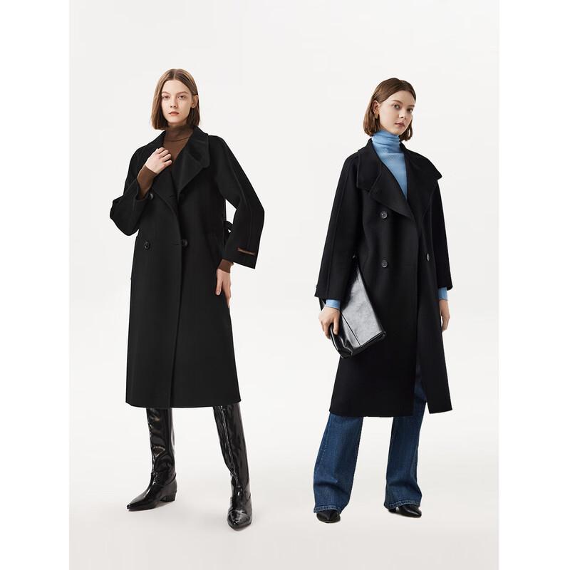 Langzi Women's French Wool Blend Double-Faced Coat