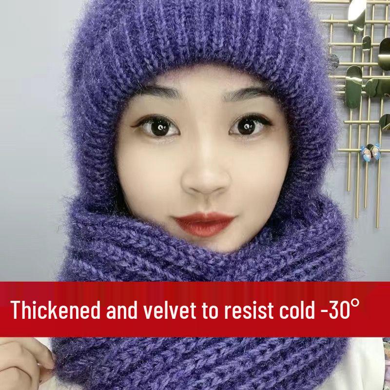 

Женская шапка-шарф нового стиля с бархатной отделкой: Осень/Зима Шерсть белки, Теплый Дизайн знаменитости