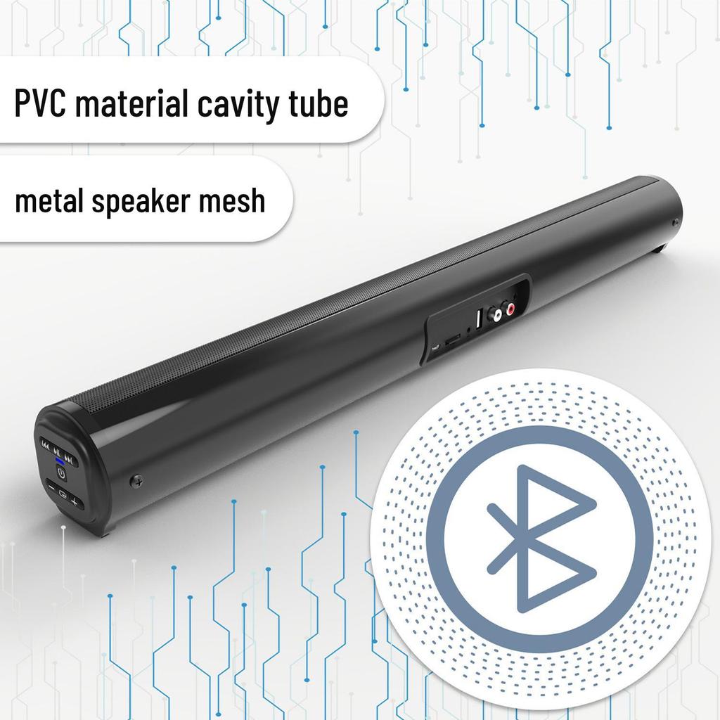 BS-10 Wireless Bluetooth Speaker & Long TV Soundbar, Compatible with Computer & Projector.