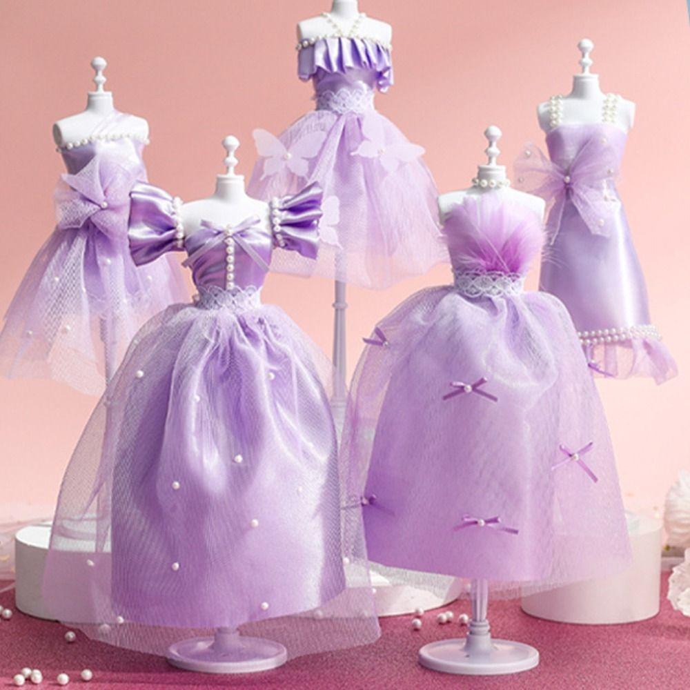 Handmade DIY Doll's Clothes Kit Skirt Doll's Dress Material  Doll Accessories