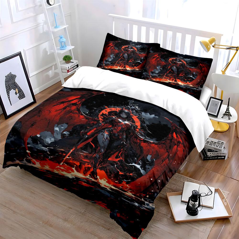 Red-winged warrior design. Bedding sets Duvet cover sets Duvet covers Pillowcases(1 * Duvet Cover 2 * Pillowcases without duvet insert)