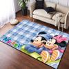 1 alfombra de área de Mickey y Minnie, alfombrilla antideslizante para el suelo, diseño de personaje de dibujos animados, terciopelo suave, decoración de habitación, lavable