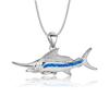 Hawaii Beach Style Hiphop Charm Women's Marlin Opal Pendant and Clavicle Chain for Children