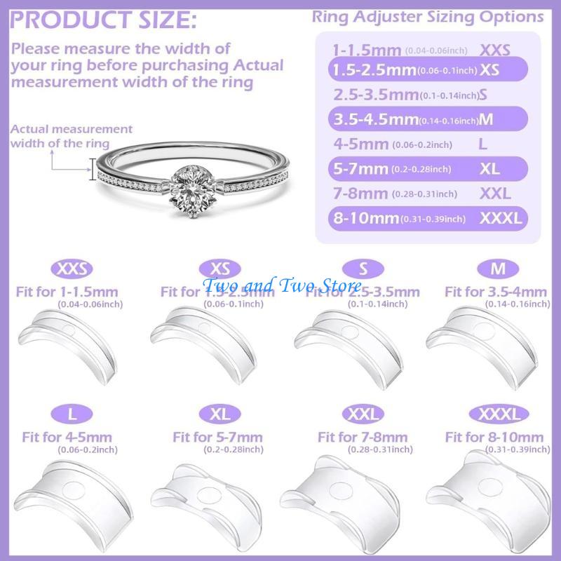 HX6F Ring Size Adjuster Adjusting Insert Invisible and Comfortable Sizing Accessory