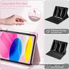 Compatible Protective Leather Case with Bluetooth Keyboard for iPad 11th Gen A16 Tablet - Spanish Layout.