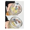 2Pcs Iced Coffee Glass with Lid And Straw, 600ml Capacity Ribbed Tumbler, Reusable Cold Drink Cup for Home Travel, Fits Car Cup Holder