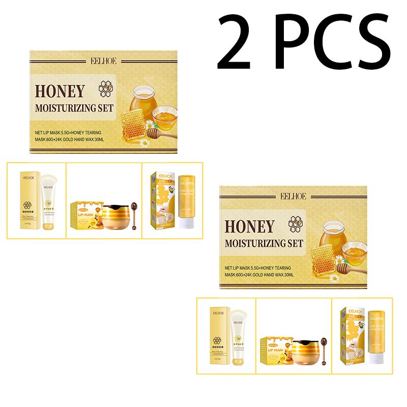 EELHOE Honey Series Moisturizing Exfoliating Set Cleansing Skin Gentle Exfoliation Nourishing Moisturizing Set