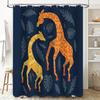 Animal Zebra Pattern Shower Curtain African Wildlife Decor Bathroom Fabric Backdrop