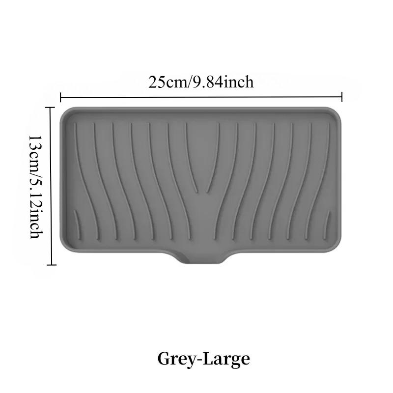 Soap drain box, kitchen and bathroom anti-slip sink tray, washing table, soap tray, no need for drilling drainage rack