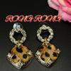 Vintage Classic Clover Pendant Earrings With Light Luxury Fragrance Japanese Korean Fashion High Grade Studded