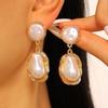 Baroque Pearl Choker - European & American Style with Irregular Design, Simple Metal Open Necklace