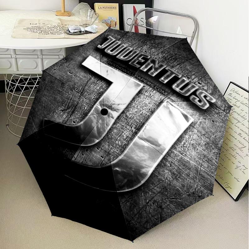 1PC Juventus Football Club Printed Umbrella Folding umbrella, automatic umbrella 8-Frame for Travel, camping Fan gifts Christmas Gifts