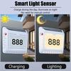 LED Solar Wall Lamp Outdoor House Number Floodlight USB Rechargeable Emergency Street Lantern for Garage Porch Garden Decoration