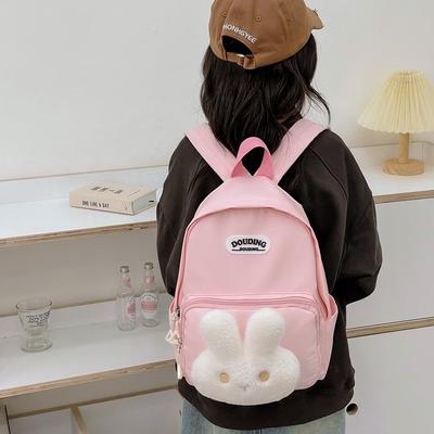 Schoolbag Trend Niche New Children's Backpack Cartoon Cute Rabbit Girl Kindergarten Schoolbag Lightweight Fashion Backpack