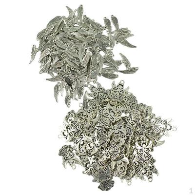 150 Pieces Wing Charms Pendant Jewelry Making DIY Loose Beads