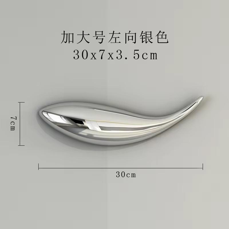 Creative Three-dimensional Fish Wall Decorative Wall Without Perforated Decorations Living Room TV Background Wall Sofa Pendant