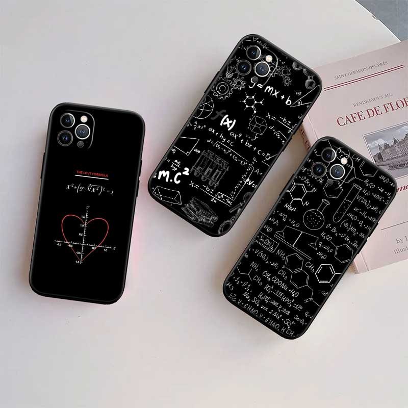 NH15 Chemical Maths Formula Case for Samsung A11 A12 A13 A15 A52S A53 A55 A56 A70 A71 A72 A73 F06 F16 F56 S10 Plus S10e