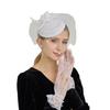 Top Hat Hair Accessories Faux Pearls Feather Flower Veil Decor Dance Headdress Fascinator Headpiece Fashion Accessory