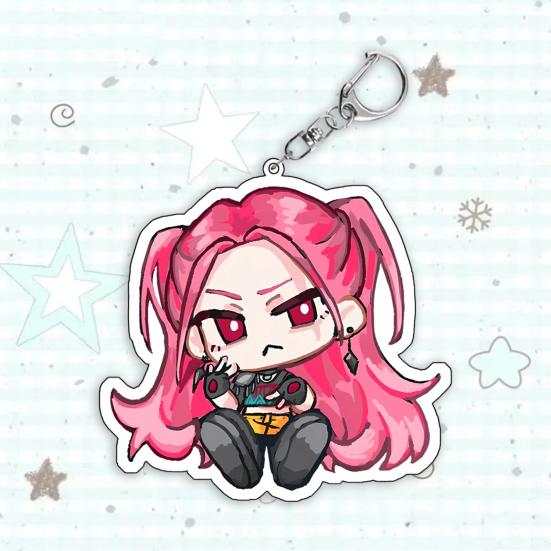 Yousheng Witch Hunters Keychain Pendant Rich Character Modeling Lightweight Portable Key Chain Anime Girl Charm Key Holder Backpack Accessories