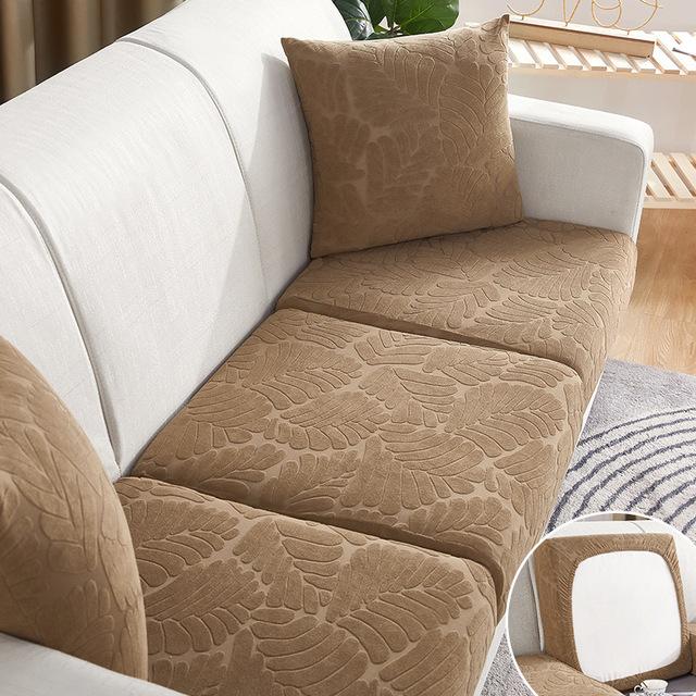 Jacquard Living Sofa Cushion Seat Cover Anti -Dust Tight Wrap Furniture Protector For Pets Kids Family Room Protective Slipcovers 1 /2 /3 /4 Seaters