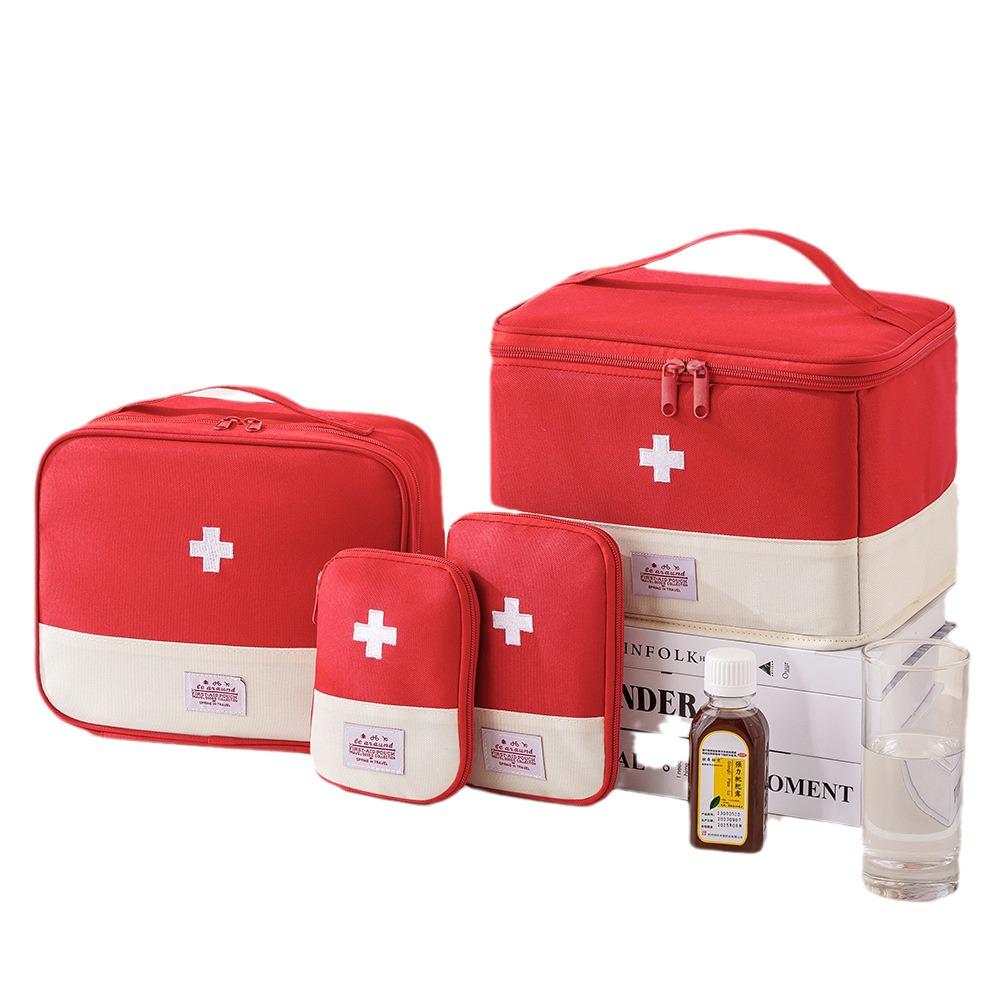 Foldable Large-Capacity Medicine Box: Dustproof & Moisture-Proof First Aid Travel Storage Bag