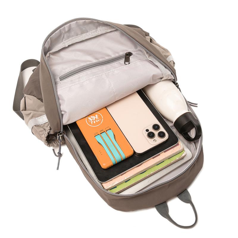 Unisex Lightweight Travel Backpack Color Block Backpack