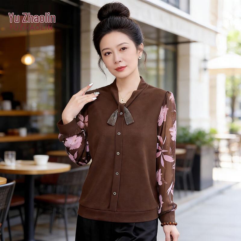 YUZHAOLIN Women s Elegant Long Sleeve Base T-Shirt 2XL