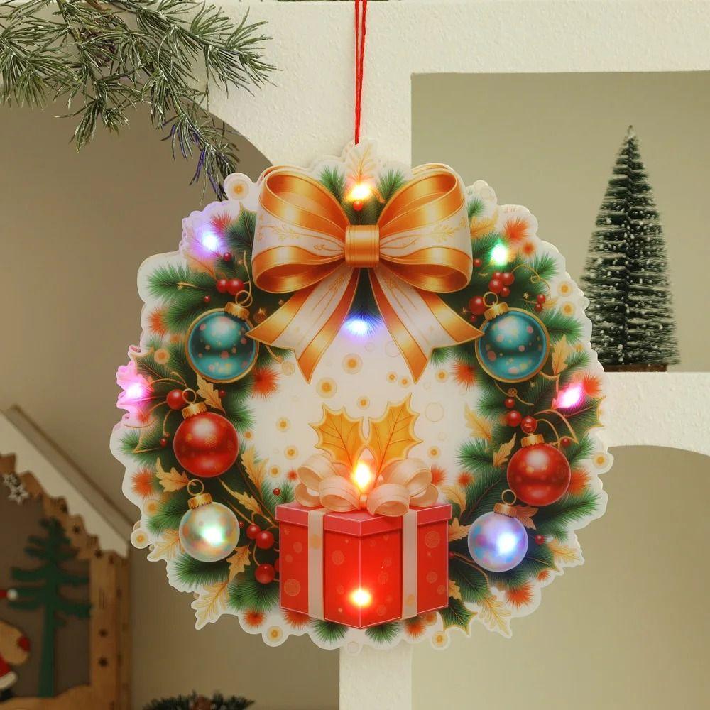 Cartoon Luminous Door Hanging Pendant Colorful Lights Scene Layout Decorations Home Decoration