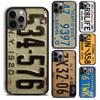 USA LICENSE NUMBER PLATES Phone Case Cover For iPhone 17 Air 16 15 14 Plus Apple 16 11 12 13 Pro Max Coque