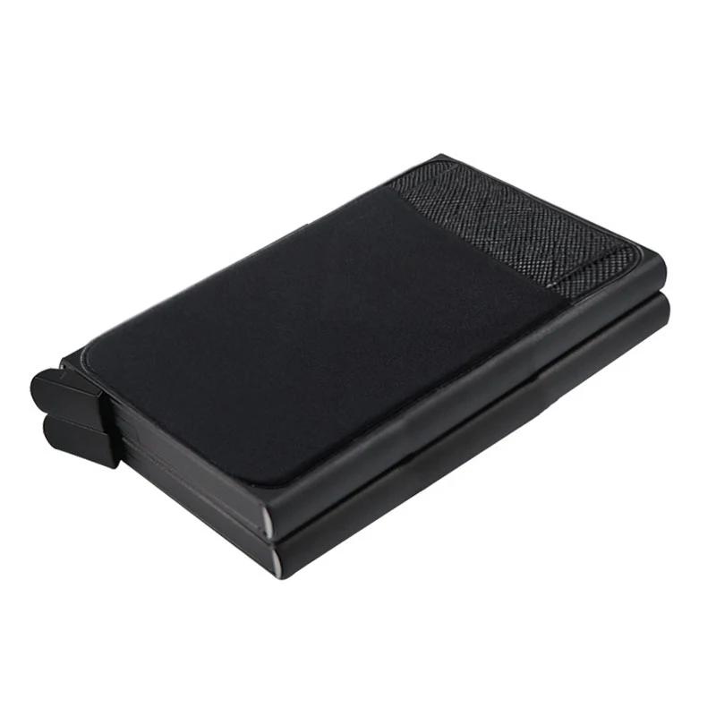 RFID Metal Wallet Double Card Case Pop Up Card Holder 12 Cards Automatic Aluminum Box Cardholder Smart Minimalist Walet for Men