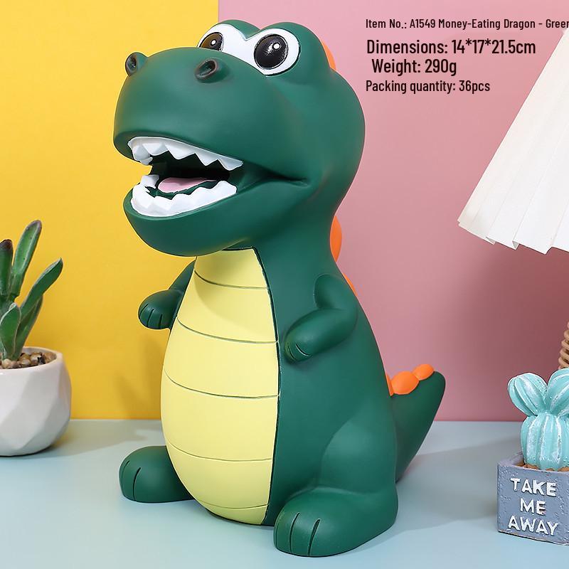 Durable Dinosaur Piggy Bank for Kids - Home Decor & Student Gift