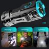 4000MAH Kraftfull LED-ficklampa TYPE-C Uppladdningsbar Mini EDC COB Taktisk Ficklampa Med Svansmagnet Nöd Fiske Campinglykta